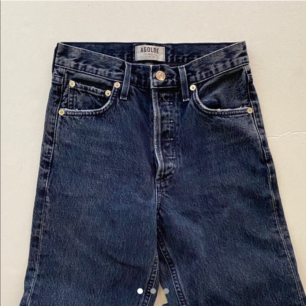 agolde jamie high rise classic slim/ straight jean